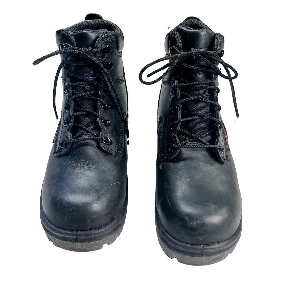 Red Wing Shoes 2234 Men Black Leather Safety Steel Toe Work Boots Sz 7D ASTM EH